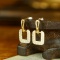 14k Gold 0.22 Ct Natural H Diamond Earrings