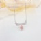 14k Gold 0.33 Ctw Natural Pink Diamond & Diamond Necklace