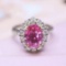 14k Gold 2.79 Ctw Natural Sapphire & Diamond Ring