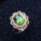 14k Gold 1.6 Ct Natural Tourmaline & Diamond Ring/pendant