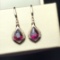 14k Gold 2.25 Ct Natural Tourmaline & Diamond Earrings