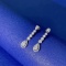 14k Gold 0.80 Ctw Natural H Diamond Earrings