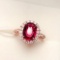 14k Gold 3 Ct Natural Tourmaline & Diamond Ring