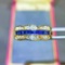 14k Gold 1.18 Ctw Vivid Blue Natural Sapphire & Diamond Ring