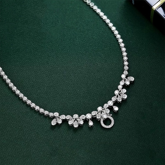 14k Gold 2.00 Ct Natural H Diamond Necklace