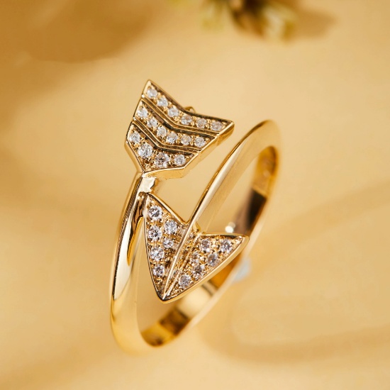 14k Gold 0.10 Ct Natural F-g Diamond Ring