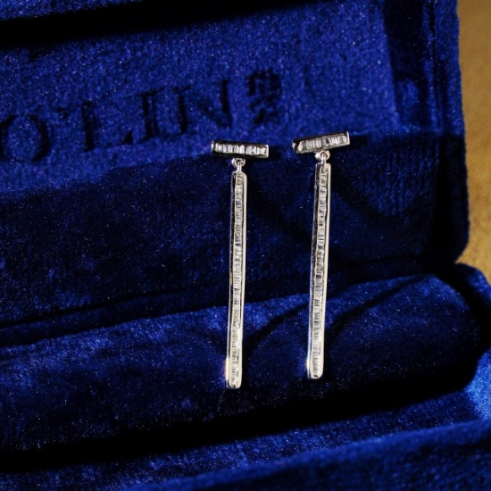 14k Gold 0.42 Ct Natural H Diamond Earrings
