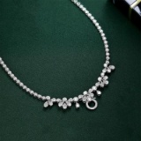 14k Gold 2.00 Ct Natural H Diamond Necklace