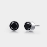 14k Gold 1.00 Ct Natural Black Diamond Earrings