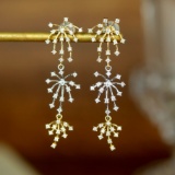 14k Gold 0.50 Ct Natural H Diamond Earrings