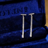 14k Gold 0.42 Ct Natural H Diamond Earrings