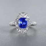 14k Gold 2.70 Ctw Natural Sapphire & Diamond & Cocktail Ring/pendant