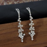 14k Gold 1.10 Ct Natural H Diamond Earrings