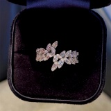 14k Gold 0.90 Ct Natural H Diamond Ring