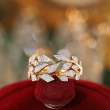 14k Gold 0.20 Ct Natural H Diamond Ring
