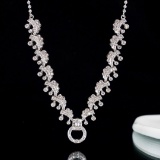 14k Gold 1.38 Ct Natural H Diamond Necklace