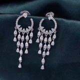 14k Gold 1.75 Ctw Natural H Diamond Earrings