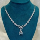 14k Gold 2.38 Ct Natural H Diamond Necklace