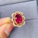 14k Gold 2.55 Ct Natural Tourmaline & Diamond Ring/pendant