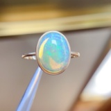 14k Gold 4.2 Ct Natural Opal Ring