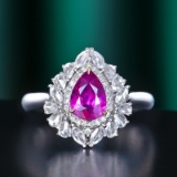 14k Gold 1.6 Ctw Natural Sapphire & Diamond Ring/pendant