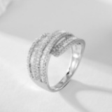 14k Gold 0.85 Ctw Natural H Diamond Ring
