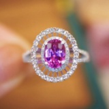 14k Gold 1.72 Ctw Natural Sapphire & Diamond Ring