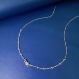 14k Gold 2.45 Ct Natural H Diamond Necklace