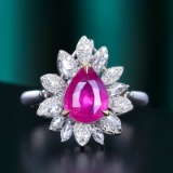 14k Gold 2.21 Ctw Natural Sapphire & Diamond Ring/pendant