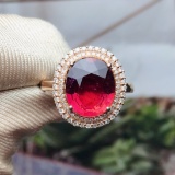 14k Gold 2.95 Ct Natural Tourmaline & Diamond Ring