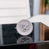 14k Gold 0.85 Ct Natural H Diamond Ring