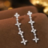 14k Gold 0.4 Ct Natural H Diamond Earrings