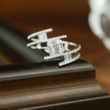 14k Gold 0.48 Ct Natural H Diamond Ring