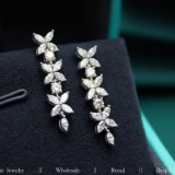 14k Gold 1 Ct Natural H Diamond Earrings
