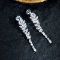 14k Gold 1.60 Ct Natural H Diamond Earrings