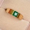 14k Gold 0.76 Ct Vivid Green Natural Emerald & Men¡¯s Ring
