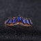 14k Gold 1.39 Ct Natural Sapphire & Diamond Ring