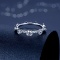 14k Gold 0.65 Ct Natural H Diamond & Eternity Band Ring