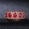 14k Gold 1.28 Ct Natural Ruby & Diamond Ring