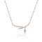 14k Gold 0.24 Ct Natural H Diamond Necklace