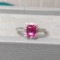 14k Gold 1.64 Ctw Natural Padparadscha Sapphire & Diamond Ring