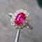 14k Gold 1.38 Ctw Natural Ruby & Diamond & Cocktail Ring