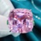 Null 32.31 Ctw Natural Kunzite & Sapphire & Solitaire Ring