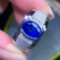 14k Gold 1.80 Ct Natural Sapphire & Diamond & Men¡¯s Ring