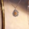 14k Gold 0.10 Ct Natural Yellow Diamond & Diamond Necklace