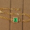 14k Rose Gold 1.77 Ctw Natural Emerald & Diamond Bracelet