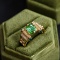 14k Yellow Gold 2.55 Ctw Natural Tourmaline & Diamond Ring