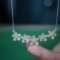 14k White Gold 1.15 Ctw Natural Yellow Diamond & Diamond Necklace
