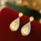 14k Gold 0.3 Ct Natural H Diamond Earrings