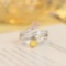 14k Gold 0.19 Ctw Natural Yellow Diamond & Pink Diamond Ring